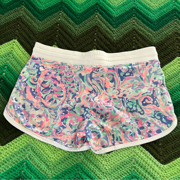 Lilly Pulitzer Chrissy beach shorts La Playa drawstring pockets size S 3” inseam - Picture 6 of 9